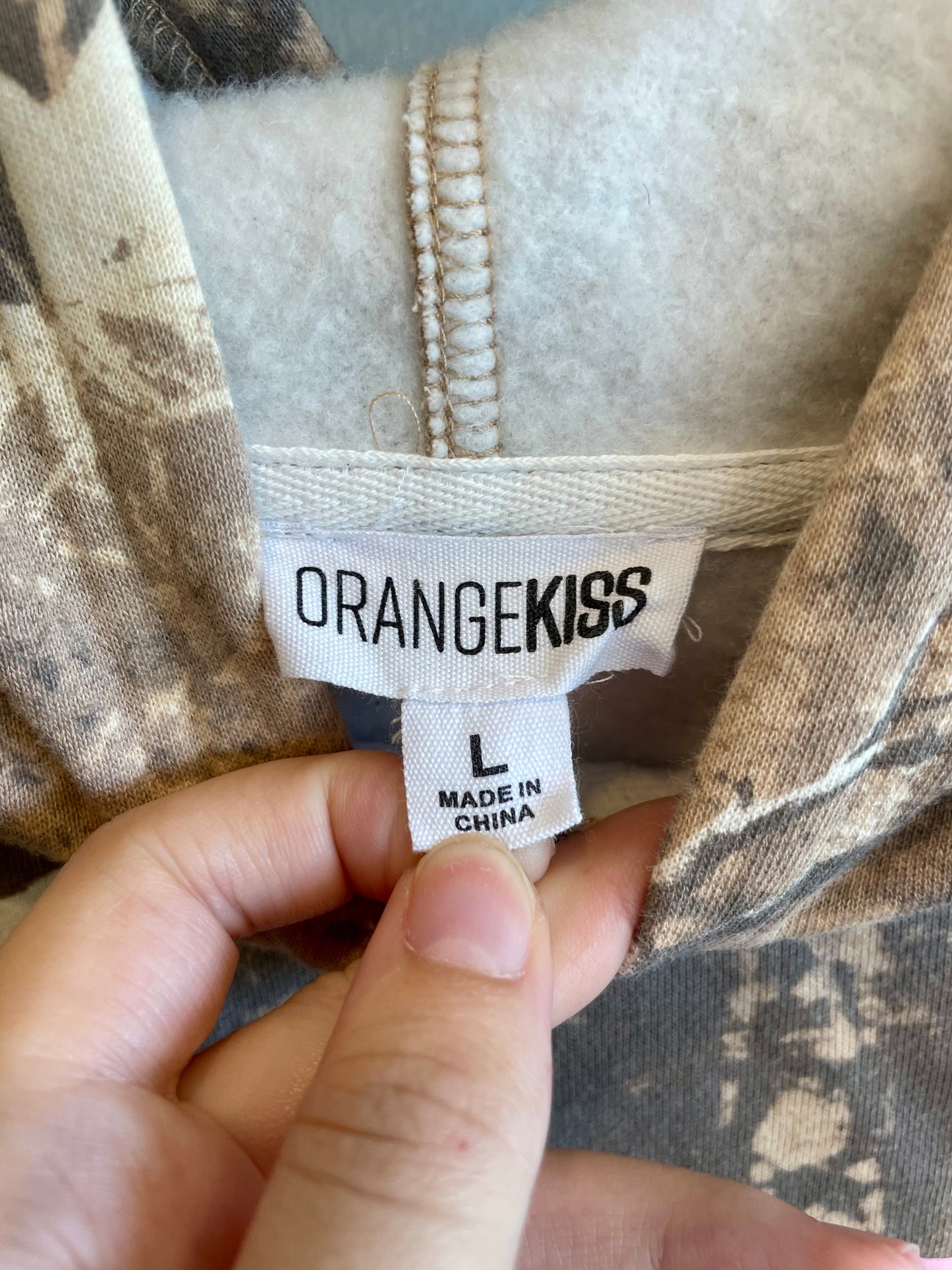 Size Large - Camo Hoodie