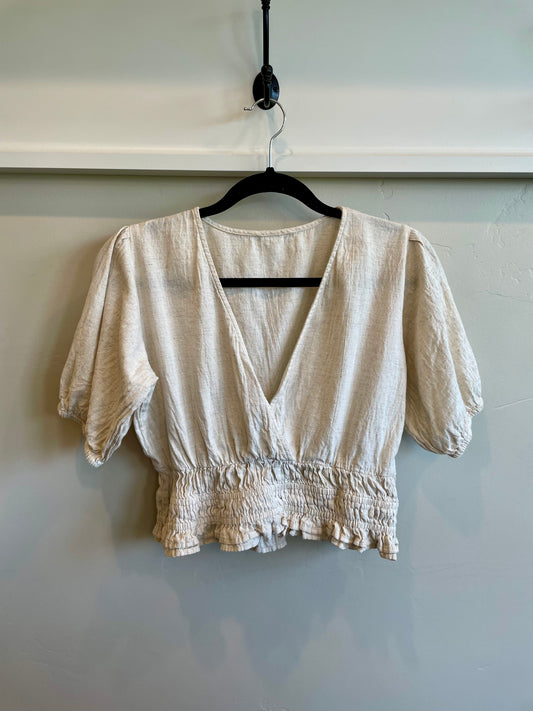 Size S/M - 100% Linen Top