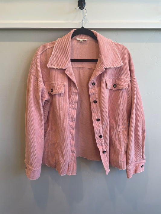 Size M - Pink Corduroy Jacket