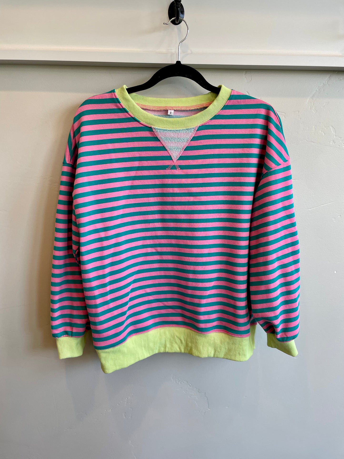 Size S - Striped Sweatshirt