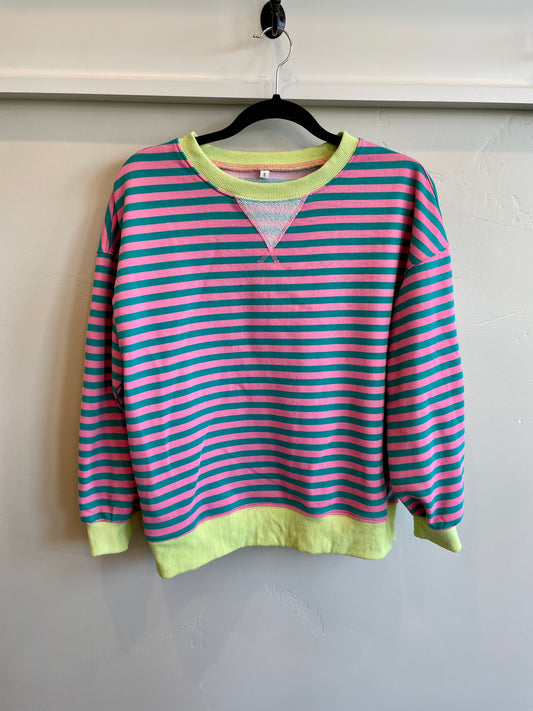 Size S - Striped Sweatshirt