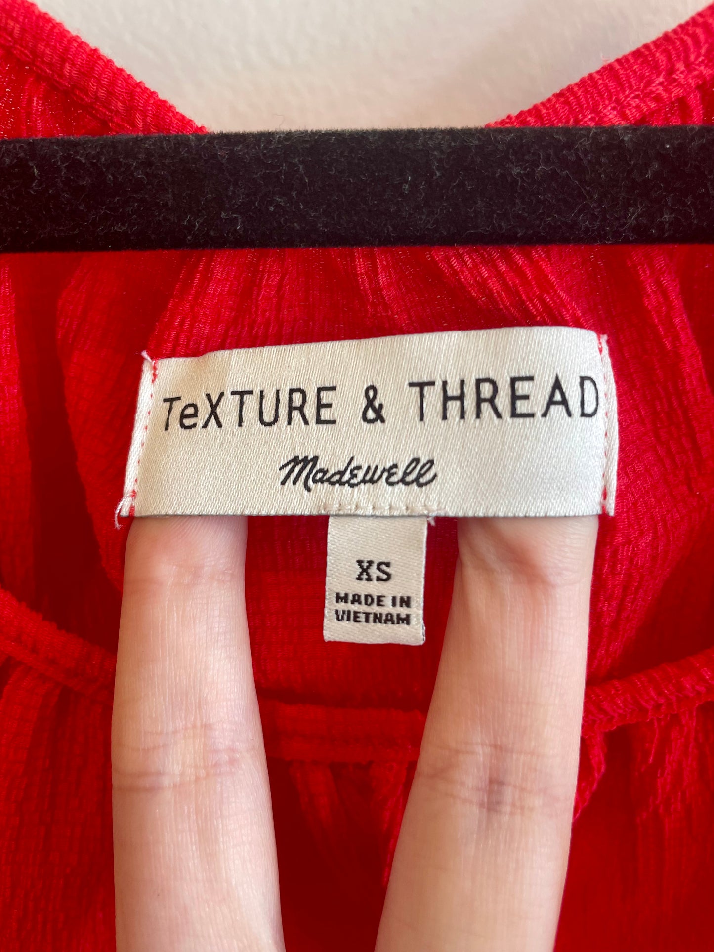 Size XS - Madewell Red Blouse